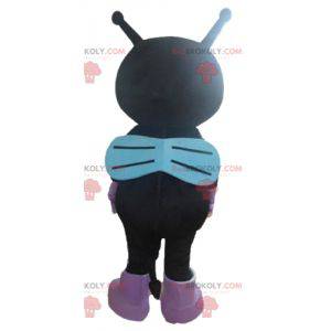 Mascote gato alienígena preto e roxo - Redbrokoly.com