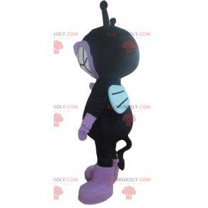 Black and purple alien fly cat mascot - Redbrokoly.com