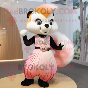 Peach Skunk maskot kostume...