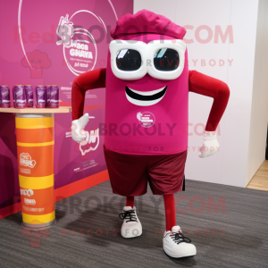 Magenta Soda Can mascotte...