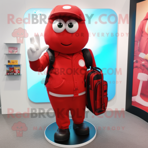 Rode golftas mascotte...