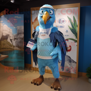 Sky Blue Vulture maskot...