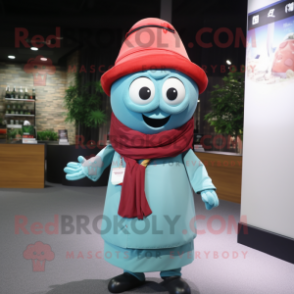 nan Momentum mascot costume character dressed with a Turtleneck and Scarf clips