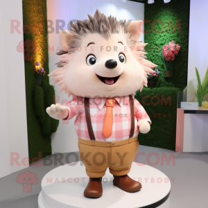 Peach Hedgehog mascotte...