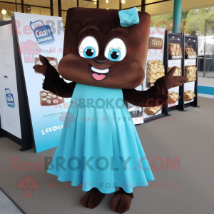 Cyan Chocolate Bars maskot...