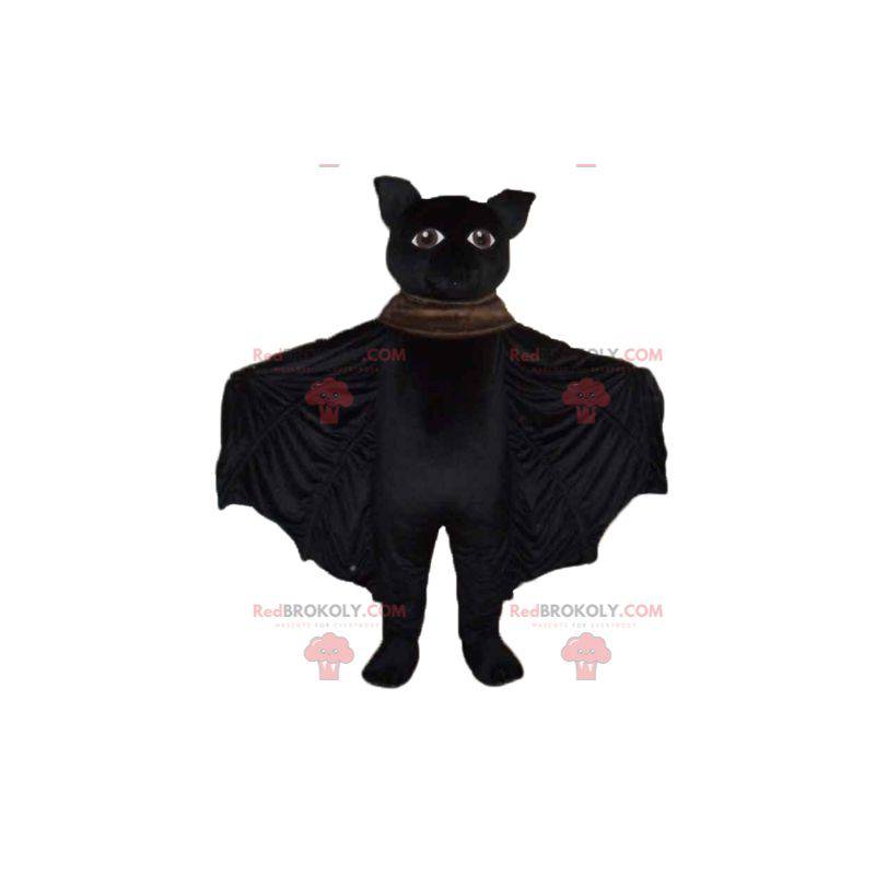 Mascote grande morcego preto de muito sucesso - Redbrokoly.com
