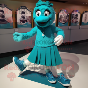 Blaugrüner Maskottchen...