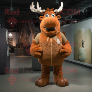 Rust Elk maskot kostume...