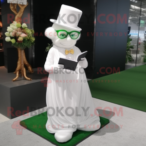 White Leprechaun Hat maskot...