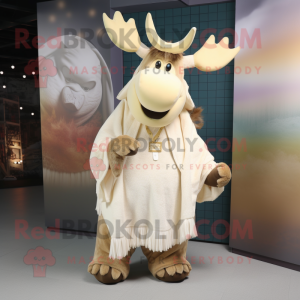 Cream Moose maskot kostume...