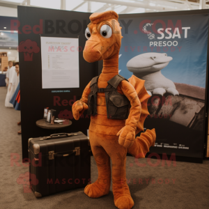 Rust Sea Horse mascotte...