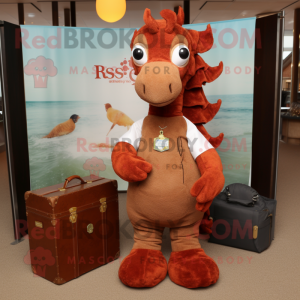 Rust Sea Horse mascotte...