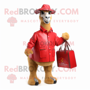 Red Camel mascotte kostuum...