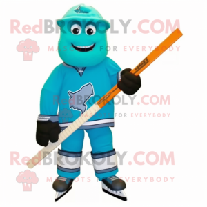 Turkis ishockeypinne maskot...