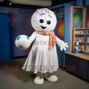 White Juggle mascotte...