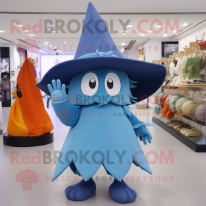 Sky Blue Witch S Hat maskot...