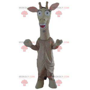 Giant beige and brown giraffe mascot - Redbrokoly.com