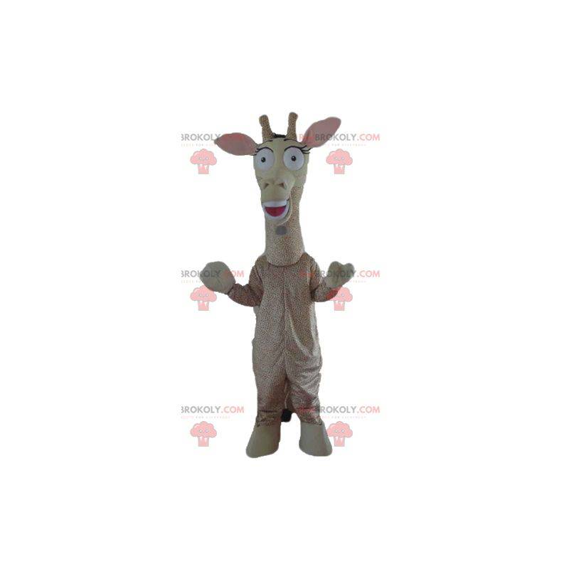 Kæmpe beige og brun girafmaskot - Redbrokoly.com