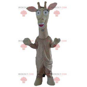 Kæmpe beige og brun girafmaskot - Redbrokoly.com