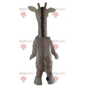 Giant beige and brown giraffe mascot - Redbrokoly.com