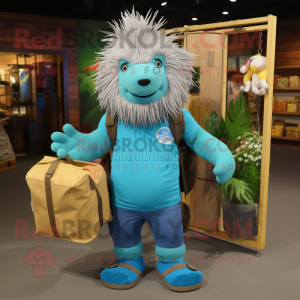 Cyan Porcupine mascotte...