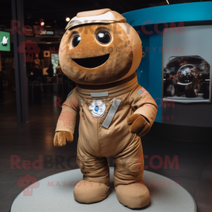 Bruine astronaut mascotte...