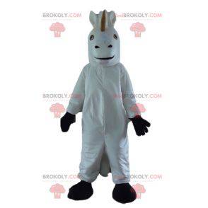 Mascota unicornio caballo blanco y negro - Redbrokoly.com