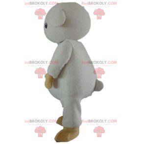 Mascota de cordero cordero blanco y marrón - Redbrokoly.com