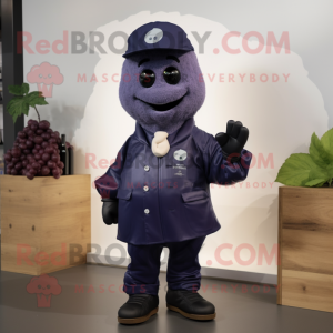 Navy Grape mascotte kostuum...