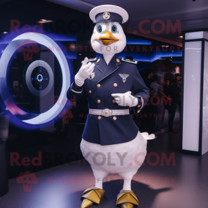 Navy Goose maskot kostume...
