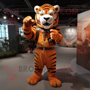 Rust Tiger mascotte kostuum...