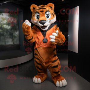 Rust Tiger maskot kostume...