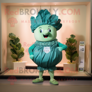 Teal Cabbage mascotte...