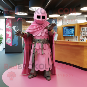 Roze middeleeuwse ridder...