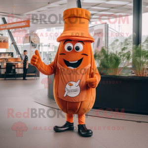 Oranje Currywurst mascotte...