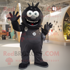 Black Ray mascotte kostuum...