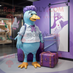 Purple Dove maskot drakt...