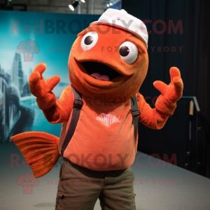 Rust Zalm mascotte kostuum...