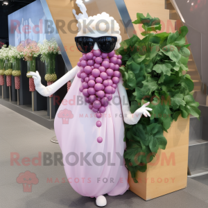 Pink Grape mascotte kostuum...