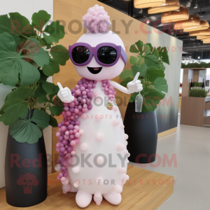 Pink Grape mascotte kostuum...