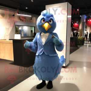 Blue Fried Chicken mascotte...