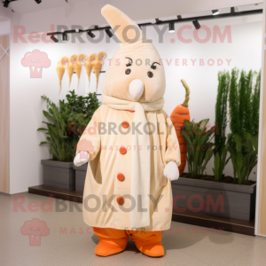 Beige Carrot mascotte...