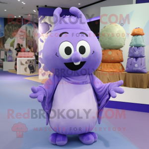 Lavender Ray maskot kostume...