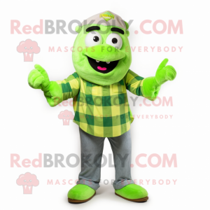 Lime Green Rainbow mascotte...