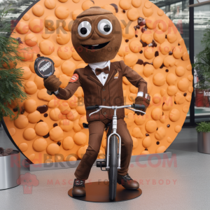 Brun Unicyclist maskot...