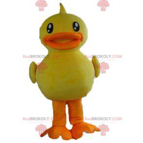 Giant yellow and orange duck chick mascot - Redbrokoly.com
