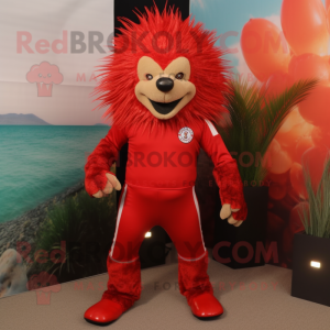 Red Porcupine maskot...