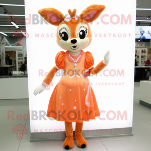 Peach Roe Deer mascotte...