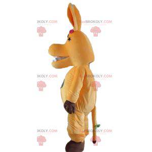 Nettes und buntes orange Pferdemaskottchen - Redbrokoly.com