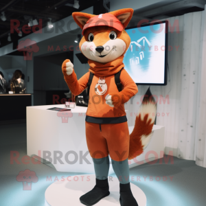 Brown Fox mascotte kostuum...